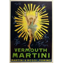 Affiche Vermouth Martini Rossi Cappiello Turin | Cadeau-Souvenir