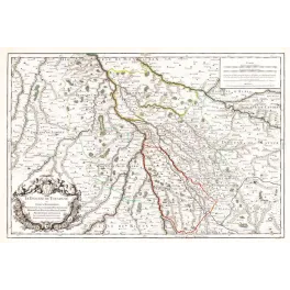 Carte Diocèse Toulouse archiprêtrés Colbert XVIIe XVIIIe | Cadeau-Souvenir