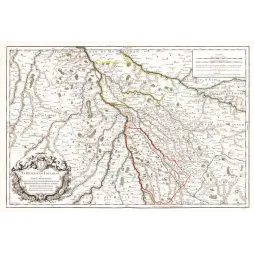 Carte Diocèse Toulouse archiprêtrés Colbert XVIIe XVIIIe | Cadeau-Souvenir