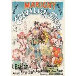 Affiche ballet Chevalier aux Fleurs Marigny Messager Paris | Cadeau-Souvenir