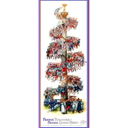 Illustration patriotique France Toujours soldats colonne histoire militaire | Cadeau-Souvenir