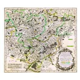 Carte Vermandois Évêché Noyon Sanson Abbeville XVIIe Picardie | Cadeau-Souvenir