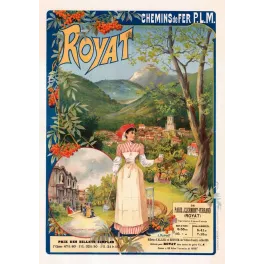 Affiche Royat thermal PLM Clermont-Ferrand Fraipont Auvergne | Cadeau-Souvenir