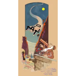 Affiche humoristique Diatto voiture Coupe Tourisme astronome bolide 1920 | Cadeau-Souvenir