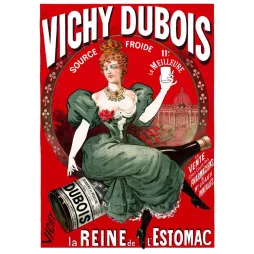 Affiche Vichy Dubois eau minérale Reine Estomac source froide XIXe | Cadeau-Souvenir