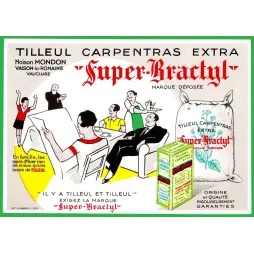 Publicité Tilleul Super-Bractyl Carpentras – Affiche vintage | Publicité vintage