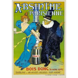 Affiche Absinthe Parisienne Distillerie Val-Roger – Pub vintage | Publicité vintage