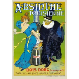 Affiche Absinthe Parisienne Distillerie Val-Roger – Pub vintage | Publicité vintage