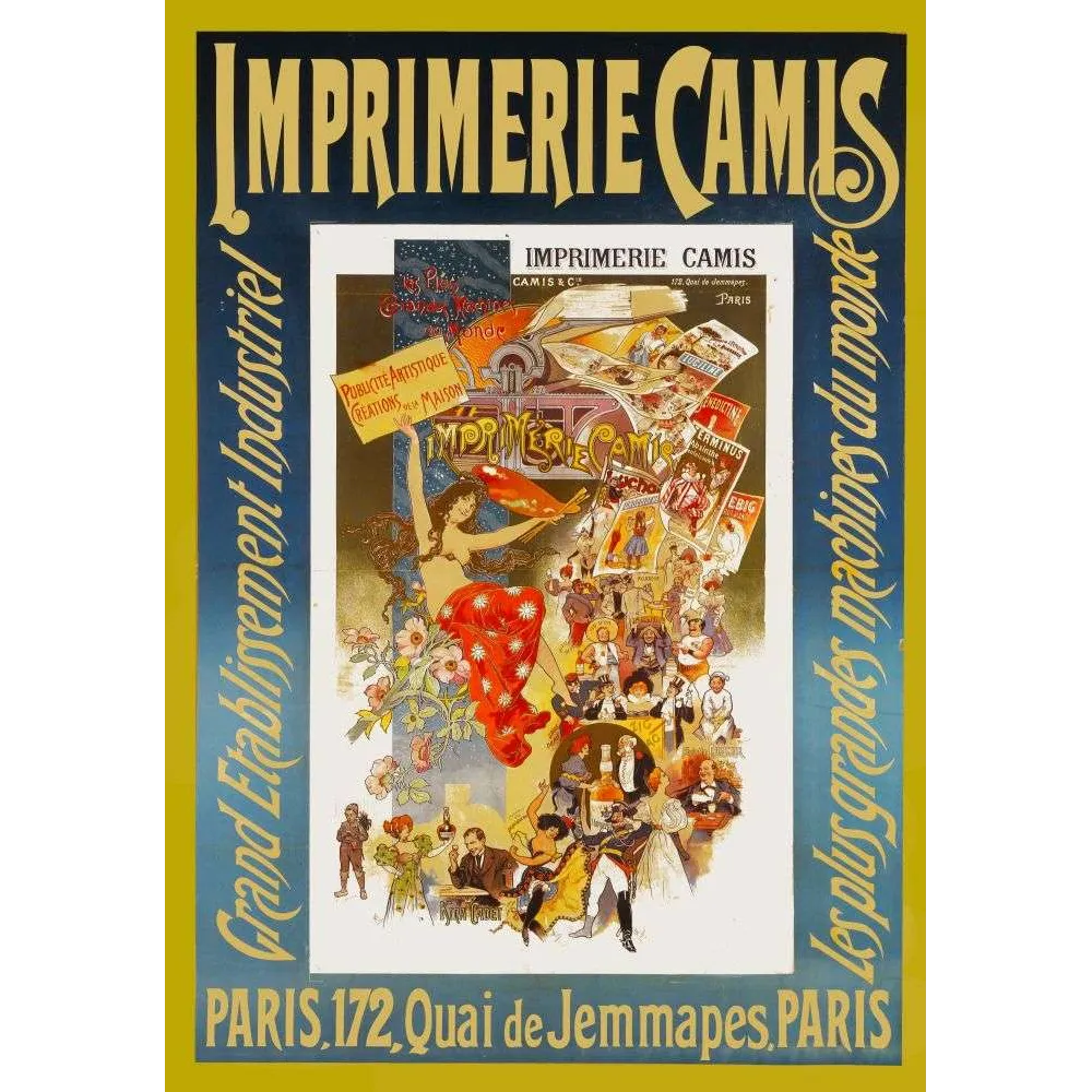 Affiche Imprimerie Camis Paris – Publicité lithographiée vintage | Publicité vintage Affiche Imprimerie Camis Paris – Publicité lithographiée vintage | Publicité vintage