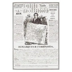 Carte Département de l'Ain – Document géographique XIXe siècle | Cartographie ancienne