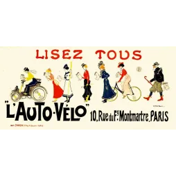 Affiche L'Auto-Vélo Journal Sportif Paris – Publicité presse vintage | Publicité vintage