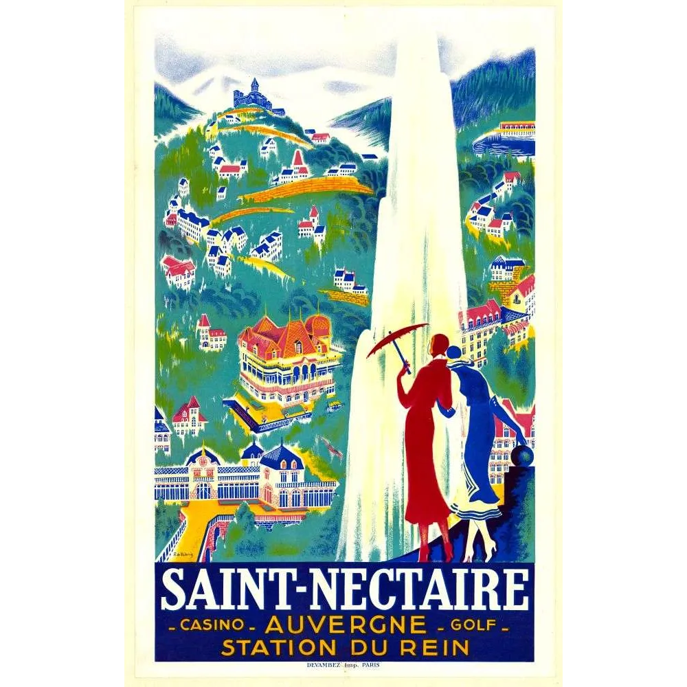 Saint Nectaire , Casino , golf , Auvergne station thermale du rein