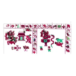 Planche Codex Mésoaméricain Divinités Rituelles – Fac-similé de document ancien