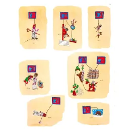 Planche Codex Mésoaméricain Sept Scènes Rituelles – Fac-similé de document ancien