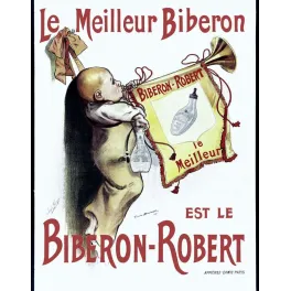Affiche Biberon-Robert Bouisset 1893 Puériculture – Publicité vintage