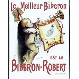 Affiche Biberon-Robert Bouisset 1893 Puériculture – Publicité vintage