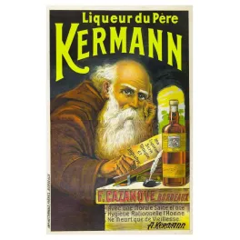 Affiche Liqueur Père Kermann Bordeaux Tonique – Publicité vintage