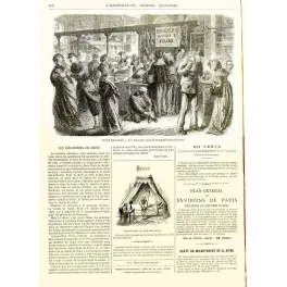 L'Illustration Boucheries Chien Siège Paris 1870 – Fac-similé de document ancien