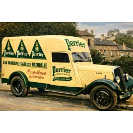 Camion Livraison Perrier Eau Minérale Latil années 1930 – Publicité vintage