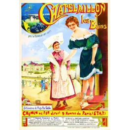 Affiche Chatelaillon les Bains illustré par H. Gray – Publicité vintage