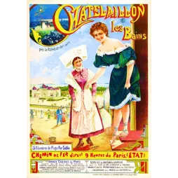 Affiche Chatelaillon les Bains illustré par H. Gray – Publicité vintage