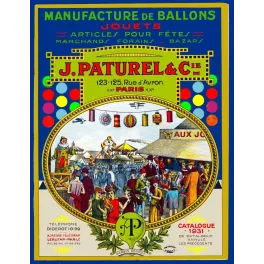 Catalogue 1931 Manufacture Ballons Jouets J. Paturel Paris Fête Foraine – Fac-similé de document ancien