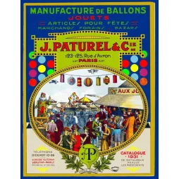 Catalogue 1931 Manufacture Ballons Jouets J. Paturel Paris Fête Foraine – Fac-similé de document ancien