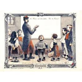 Illustration Pédagogique La France Votre Patrie Vive France École Républicaine Delagrave – Fac-similé de document ancien