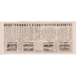 Carte Généalogique Maison de Bourbon Branches Naturelles Armes Résidences Royales – Fac-similé de document ancien