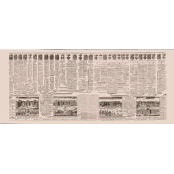 Carte Généalogique Maison de Bourbon Branches Naturelles Armes Résidences Royales – Fac-similé de document ancien