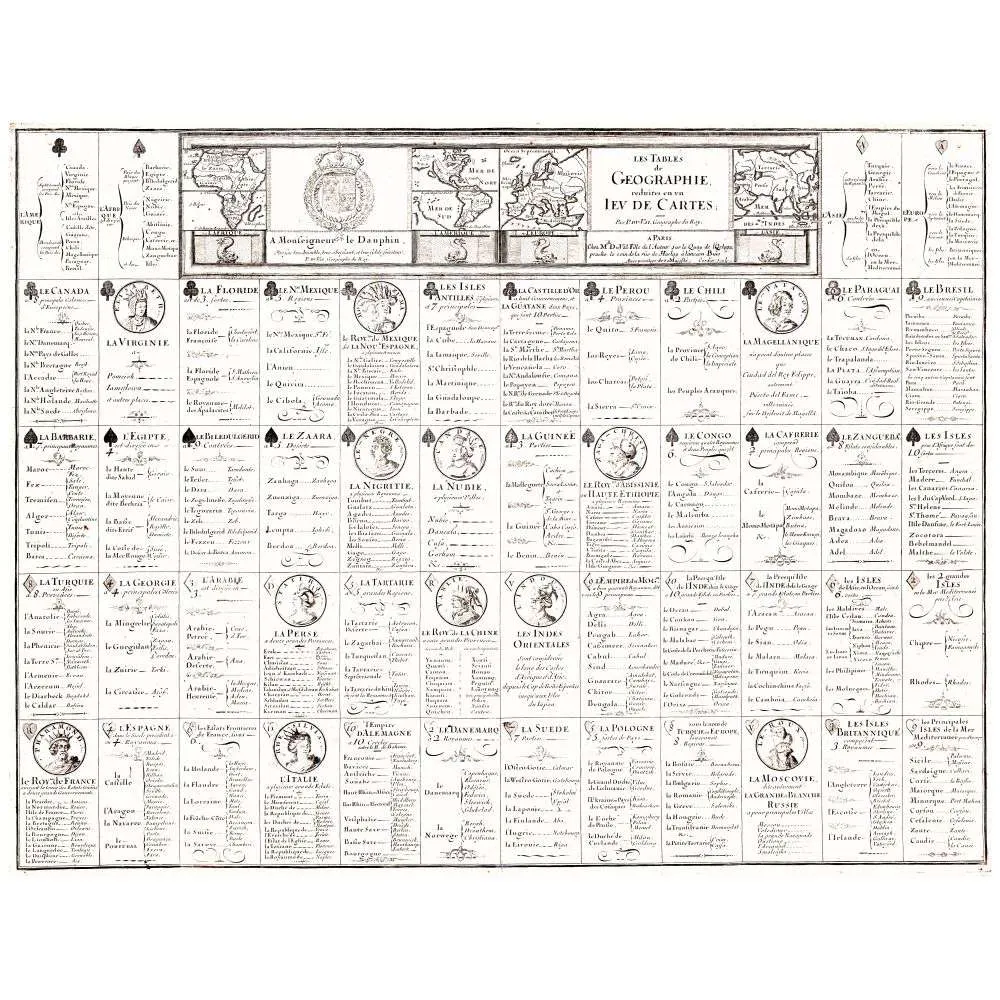 Tables Géographie Jeu de Cartes Géographe Roy Paris XVIIe Monde – Cartographie ancienne Tables Géographie Jeu de Cartes Géographe Roy Paris XVIIe Monde – Cartographie ancienne