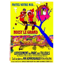 Affiche Noisy-le-Grand Lotissement Parc des Tilleuls – Publicité vintage
