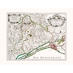 Carte Diocèse Montpellier Neuf Archiprêtrés Colbert XVIIe – Cartographie ancienne