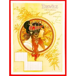 Calendrier Publicitaire Dewez Stores - Mucha à Paris – Publicité vintage