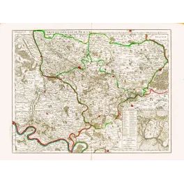 Carte Diocèse Beauvais Guillaume Delisle Plan Ville XVIIIe – Cartographie ancienne