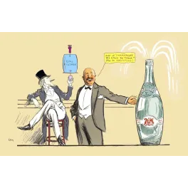 Perrier Champagne des Eaux – pub vintage Sem Belle Époque
