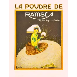 Poudre de Ramsès Paris – pub vintage Art Déco égyptien années 1920