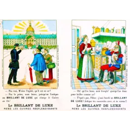 Brillant de Luxe – pub vintage Épinal polissage cuivre Belle Époque
