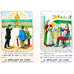 Brillant de Luxe – pub vintage Épinal polissage cuivre Belle Époque