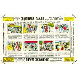 Cordonnerie d'Anjou Angers – pub vintage bande dessinée chaussures