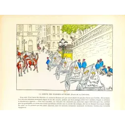 Hommes-Affiches Place Concorde – Caricature Crafty Belle Époque