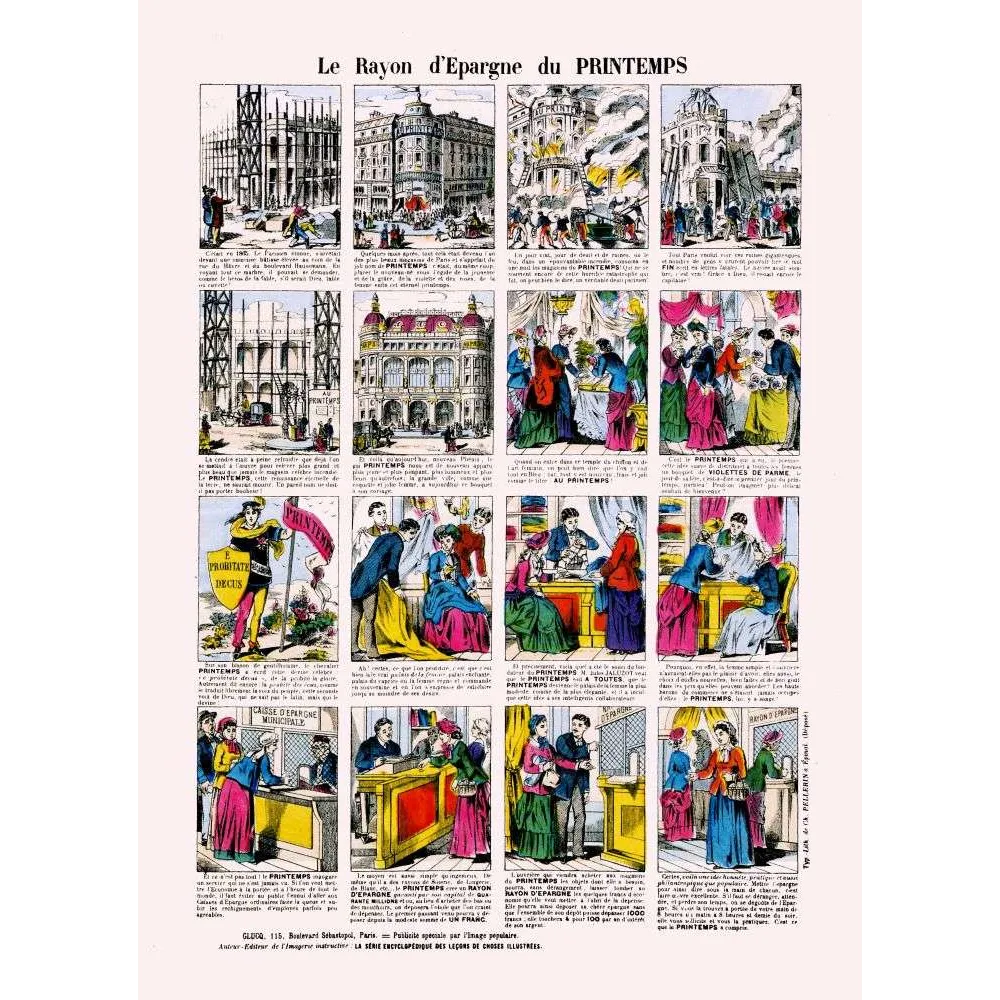 Printemps Rayon d'Épargne – Imagerie Épinal pub vintage grands magasins Printemps Rayon d'Épargne – Imagerie Épinal pub vintage grands magasins
