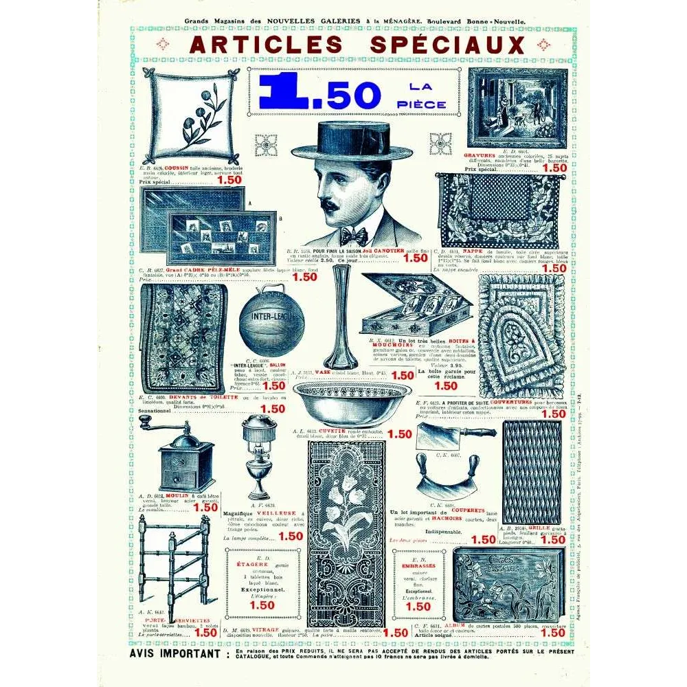 Catalogue Nouvelles Galeries 1,50 franc – Document commercial Belle Époque Catalogue Nouvelles Galeries 1,50 franc – Document commercial Belle Époque