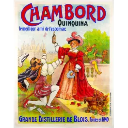 Quinquina Chambord Blois – pub vintage apéritif Belle Époque