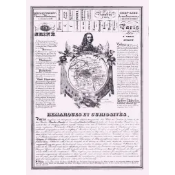 Département Seine Paris – Document géographique Voltaire XIXe siècle