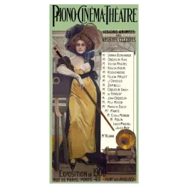Phono-Cinéma-Théâtre 1900 – Affiche Exposition Universelle artistes