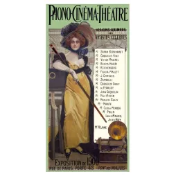 Phono-Cinéma-Théâtre 1900 – Affiche Exposition Universelle artistes