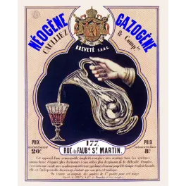 Gazogène Néogène Caulliez – pub vintage eau gazeuse Paris XIXe