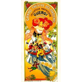 Grand Théâtre des Fantoches Guergi – Affiche Art Nouveau Marionnettes