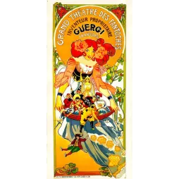 Grand Théâtre des Fantoches Guergi – Affiche Art Nouveau Marionnettes